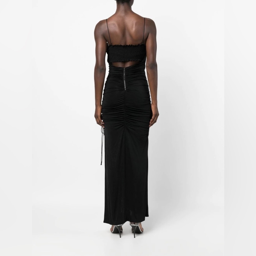 NWT 🌑 ALICE AND OLIVIA Lux Ruched Dress - Picture 2 of 12
